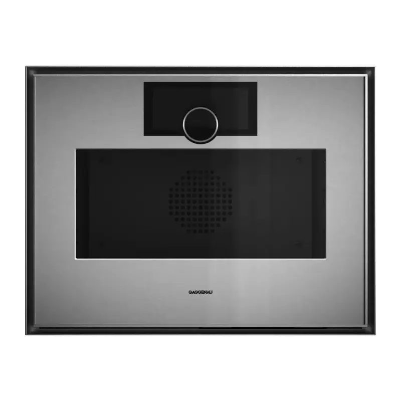 Gaggenau Forno compatto combinato a vapore con cerniere a sinistra da incasso GS451120 finitura inox e vetro fumè da 60 cm A Buon Prezzo