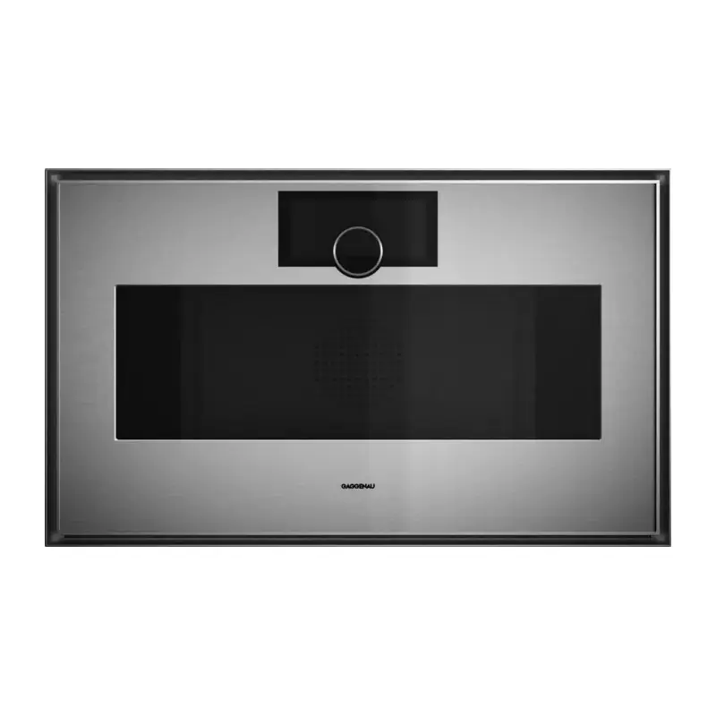 Gaggenau Forno compatto combinato a microonde con cerniere a sinistra da incasso GM481120 finitura inox e vetro fumè da 76 cm Direttamente Dal Produttore