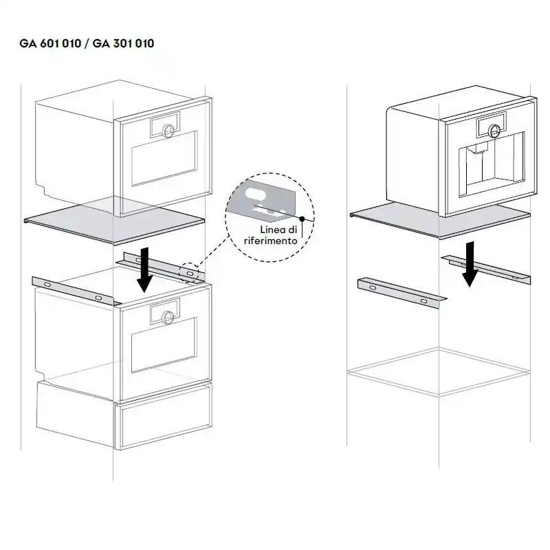 Gaggenau Ripiano intermedio regolabile GA601010 Di Tendenza