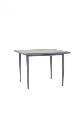 Unopiù Tavolo fisso EXPERIENCE con struttura in alluminio e piano in gres porcellanato da 80x80 cm Bestseller