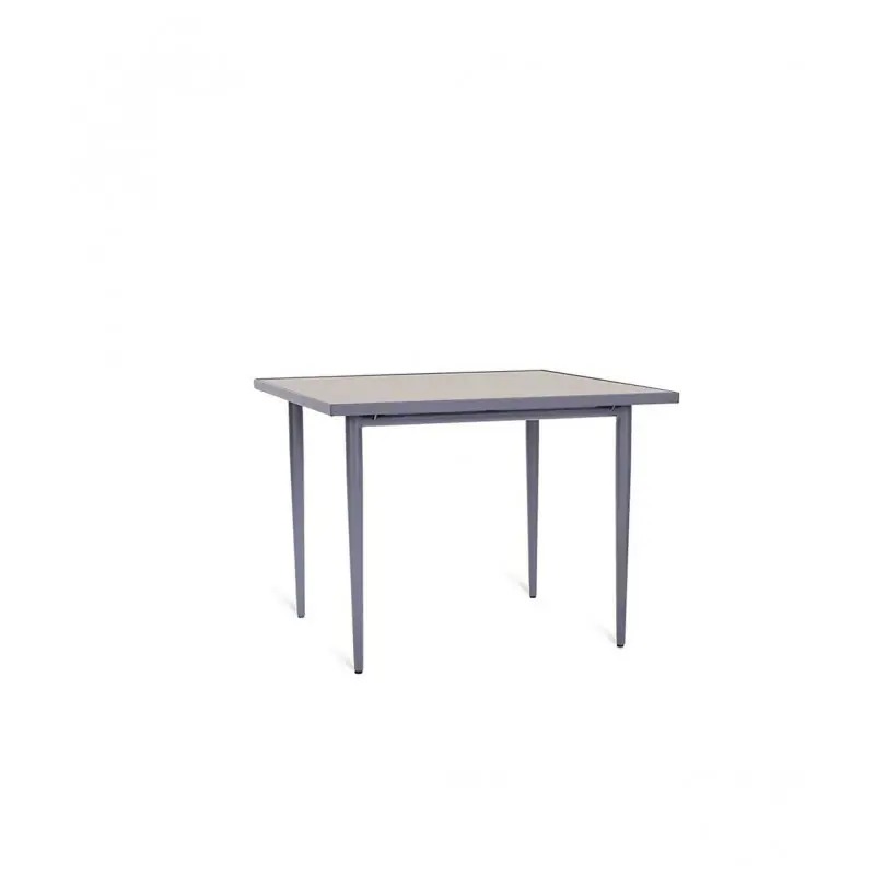 Unopiù Tavolo fisso EXPERIENCE con struttura in alluminio e piano in gres porcellanato da 80x80 cm Bestseller
