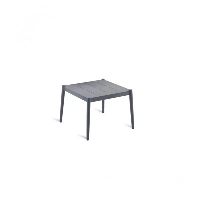 Unopiù Tavolino fisso LUCE in alluminio con piano a scelta da 56x56 cm Economico