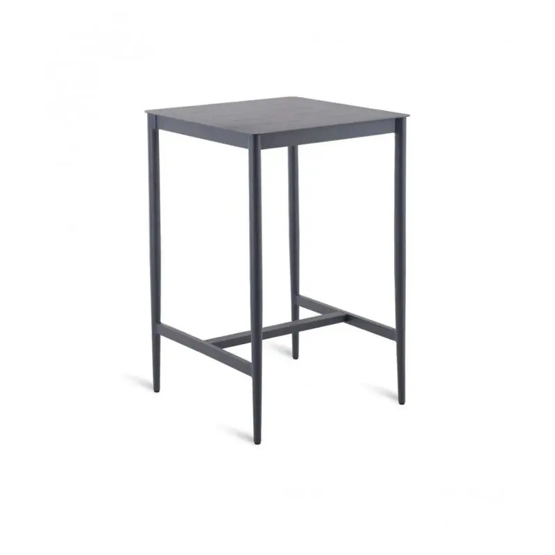 Unopiù Tavolo alto fisso LUCE in alluminio da 70x70 cm Promozione Esclusiva