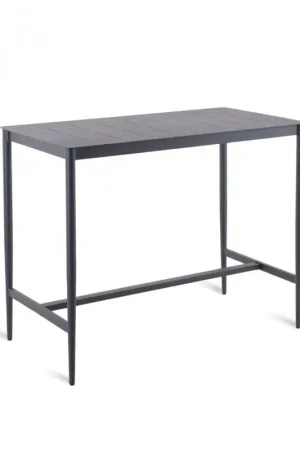 Unopiù Tavolo alto fisso LUCE in alluminio da 135x70 cm Consegna Rapida