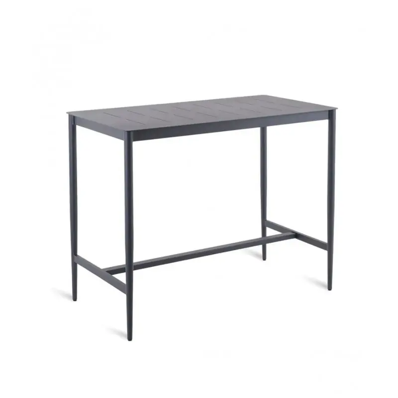 Unopiù Tavolo alto fisso LUCE in alluminio da 135x70 cm Consegna Rapida