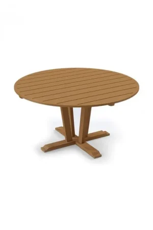 Unopiù Tavolo rotondo fisso SYNTHESIS in teak da Ø142 cm Ultima Occasione