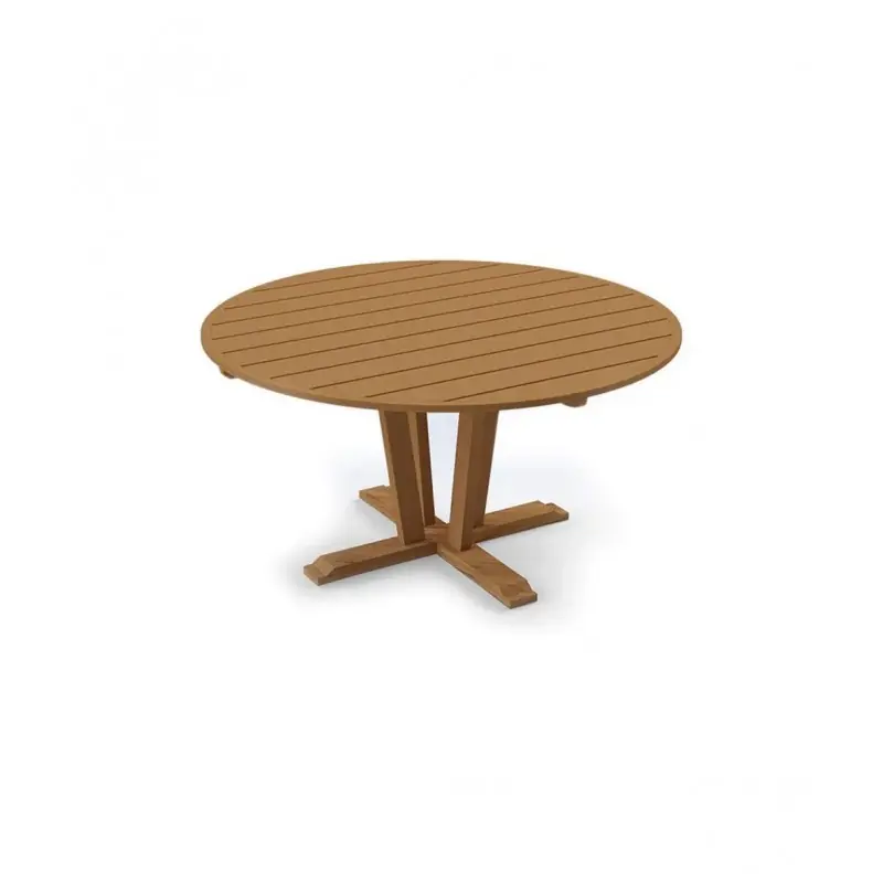 Unopiù Tavolo rotondo fisso SYNTHESIS in teak da Ø142 cm Ultima Occasione