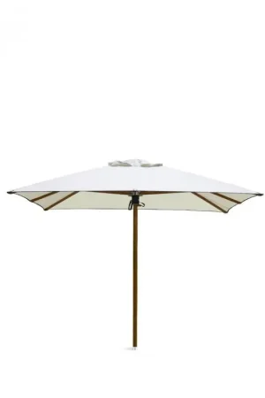 Unopiù Ombrellone DAMIAN in legno con telo in tessuto acrilico da 300x300 cm Direttamente Dal Produttore