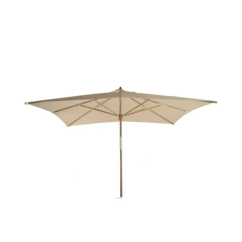 Subito Disponibile Unopiù Ombrellone LIPARI in legno con telo in tessuto acrilico da 250x350 cm - Con piastra di base