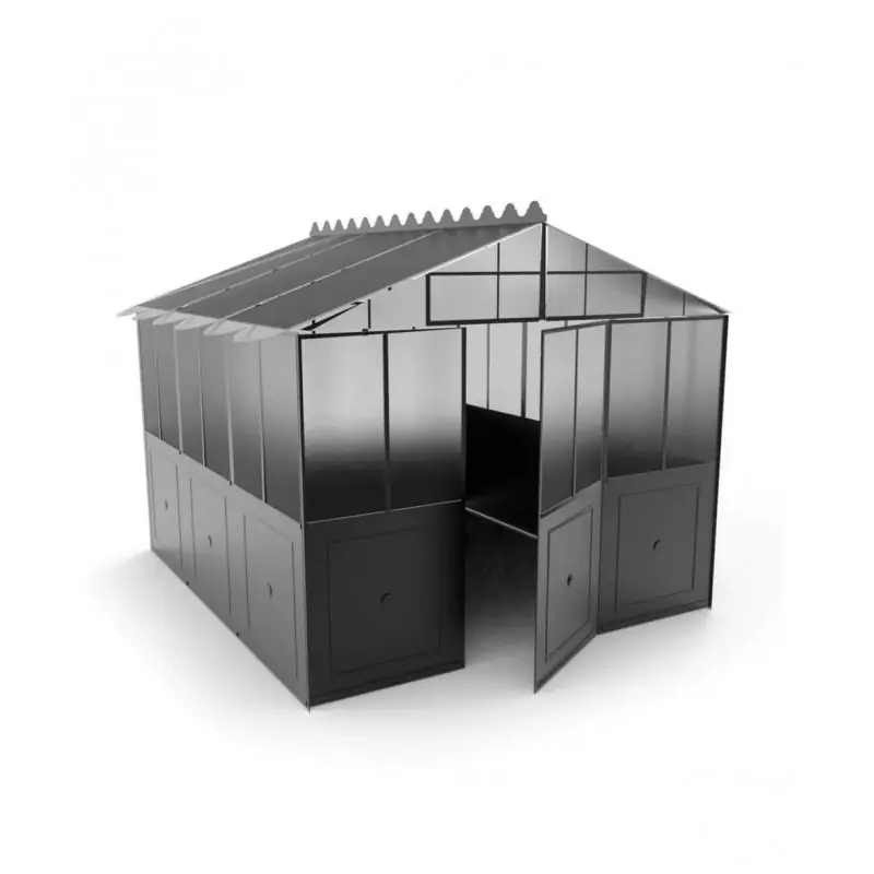 Sconto Unopiù Serra autoportante ORANGERIE con copertura di policarbonato in diverse dimensioni - Con 1 finestra e 1 porta