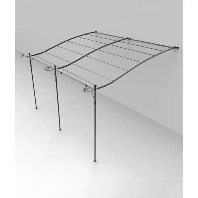 Miglior Prezzo Unopiù Pergola addossata curva SOLAIRE da 376x220/320 cm
