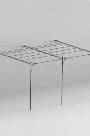 Unopiù Pergola addossata piana SOLAIRE da 376x220/320 cm Consegna Rapida