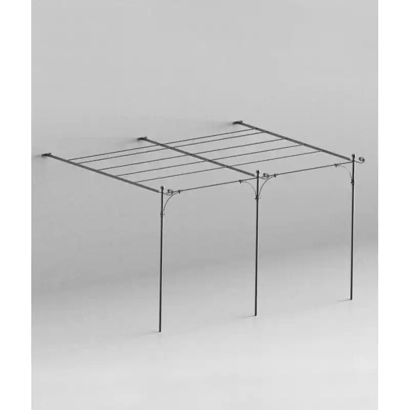 Unopiù Pergola addossata piana SOLAIRE da 376x220/320 cm Consegna Rapida