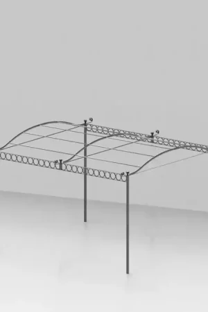 Unopiù Pergola autoportante TIBISCO senza copertura da 376x366/413 cm Offerta Lampo