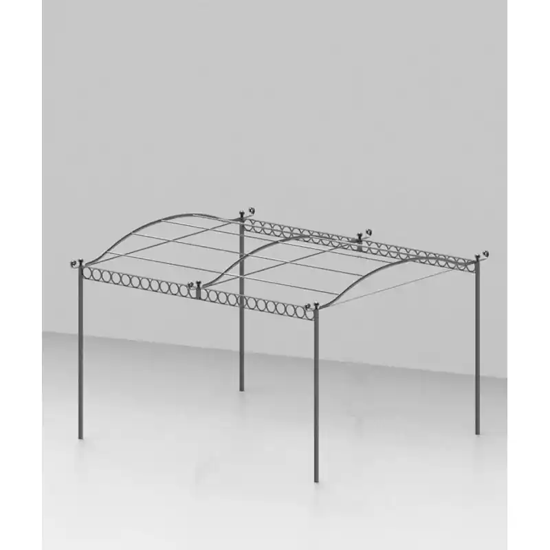 Unopiù Pergola autoportante TIBISCO senza copertura da 376x366/413 cm Offerta Lampo