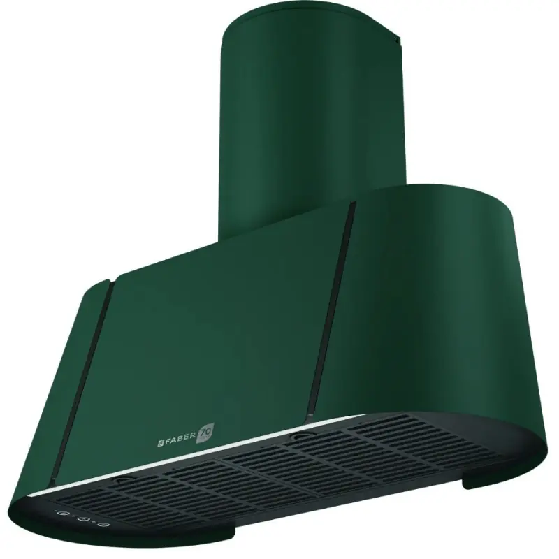 Must-Have Faber Cappa a parete BEAT XL WALL DF/BK MATT KL F80 335.0740.251 finitura verde/nero opaco da 80 cm