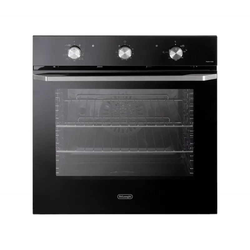 PRONTA CONSEGNA - De Longhi Forno elettrico multifunzione da incasso NSM 7NL PPP in vetro nero da 60 cm - PROMO FINO ESAURIMENTO SCORTE Nuova Collezione