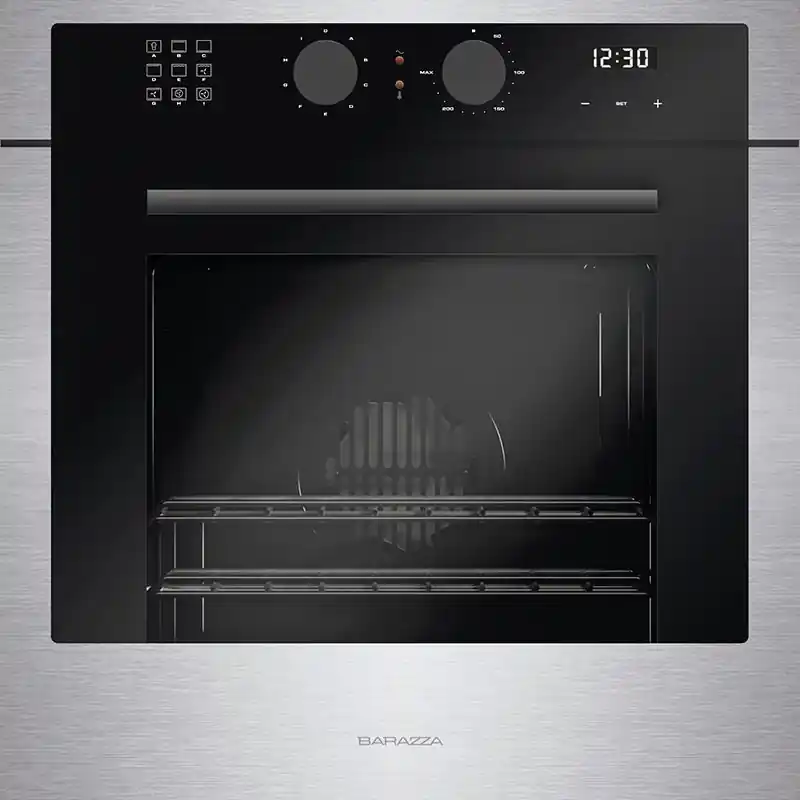 Barazza Forno City One multifunzione da incasso 1FCOPI finitura acciaio inox satinato nero da 60 cm Esclusivo