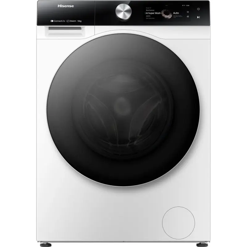 Professionale Hisense Lavatrice a libera installazione WF7S1247BW finitura bianco da 60 cm
