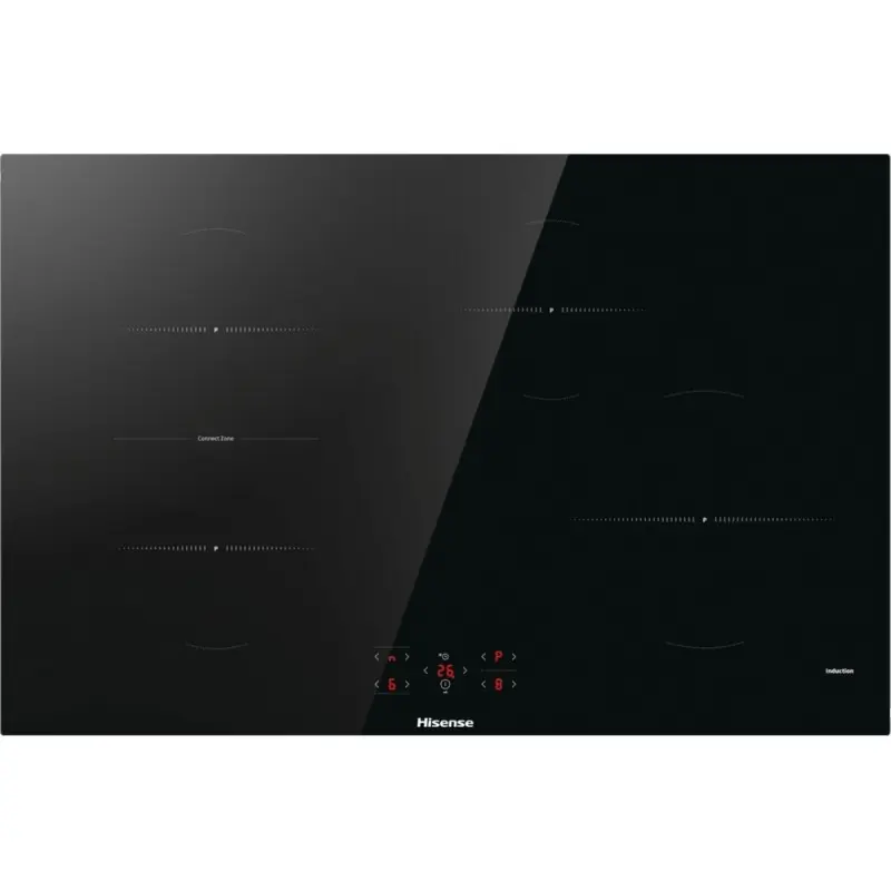 PRONTA CONSEGNA - Hisense Piano cottura a induzione HI842SC in vetroceramica nero da 80 cm Pagamento Sicuro