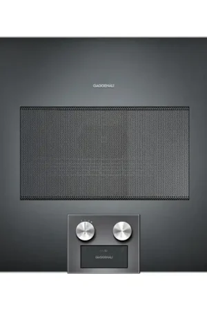 A Buon Prezzo PRONTA CONSEGNA - Gaggenau Forno combinato microonde con comandi in basso e cerniere a destra BM454100 finitura antracite da 60 cm