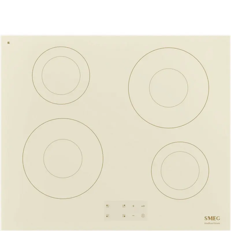 Consegna Rapida Smeg Piano cottura a induzione SI2641DP in vetroceramica panna da 60 cm