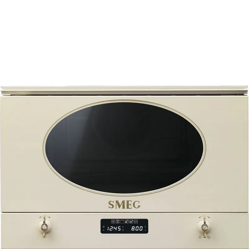 PRONTA CONSEGNA - Smeg Forno microonde da incasso MP822PO finitura panna da 60 cm Prezzo Conveniente