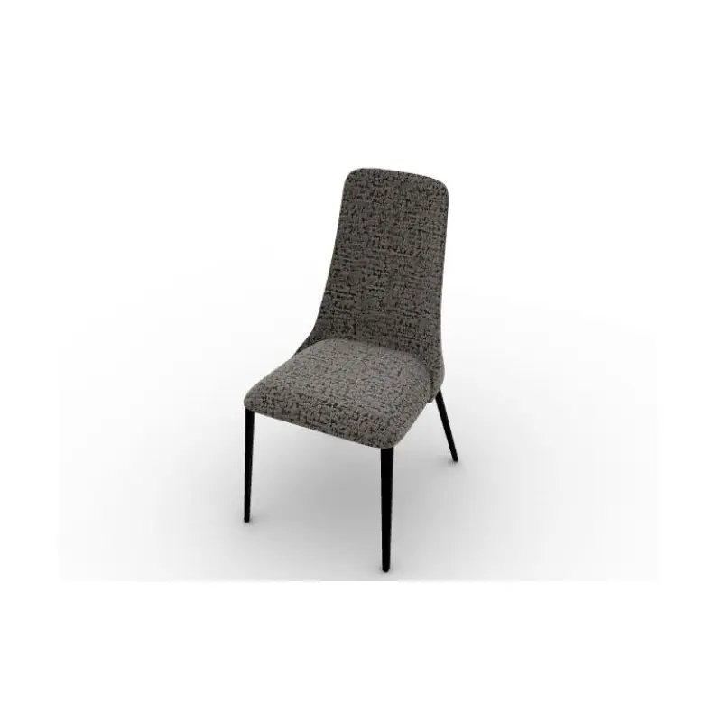 PRONTA CONSEGNA - Calligaris OUTLET Sedia Etoile CS1424 con struttura in metallo P77 cromato e seduta in tessuto A04 Denver tortora Bestseller
