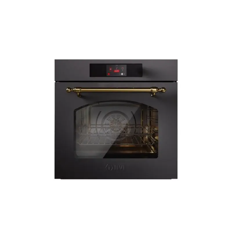 Professionale PRONTA CONSEGNA - Ilve Forno elettrico da incasso Nostalgie OV601NT3 finitura grafite mat/cromo da 60 cm