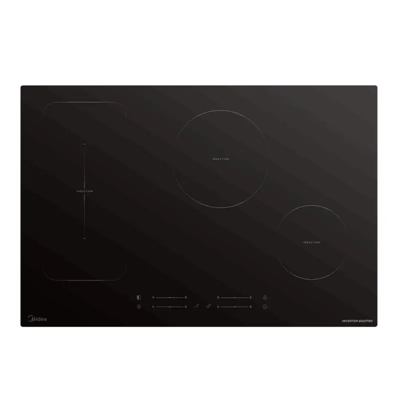 PRONTA CONSEGNA - Midea Comfee Piano cottura a induzione MIH740F98K0 in vetroceramica nero da 80 cm Promozione Esclusiva