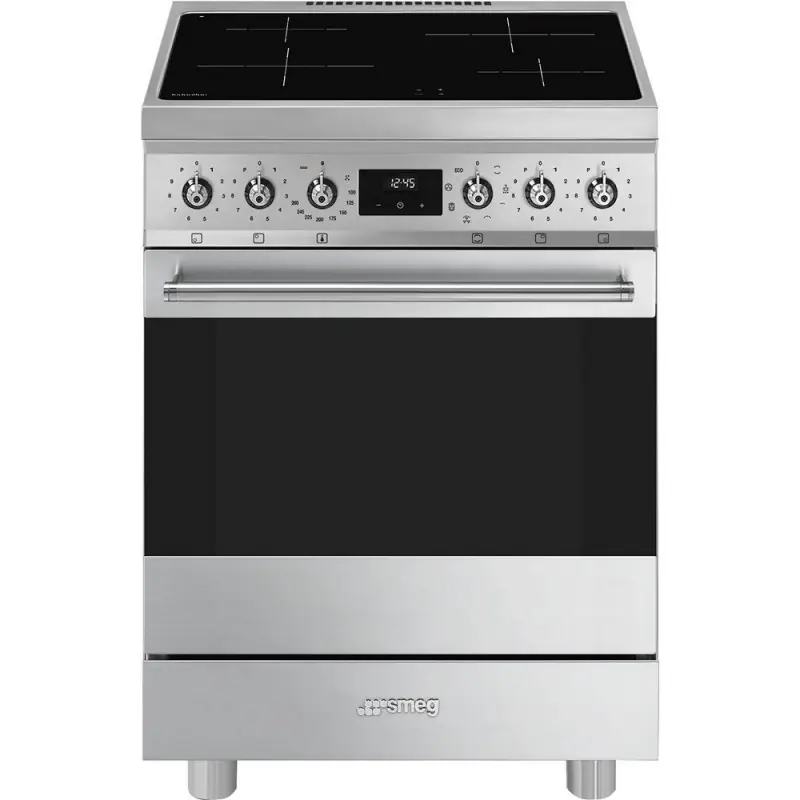 Spedito Oggi Smeg Cucina C6IMXM2 con forno termoventilato e piano cottura induzione finitura acciaio inox da 60x60 cm