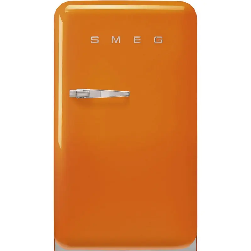 Compra Online Smeg Frigorifero monoporta con cerniere a destra a libera installazione FAB10ROR6 finitura arancione da 55 cm