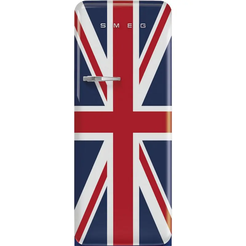 Smeg Frigorifero monoporta con cerniere a destra a libera installazione FAB28RDUJ6 finitura Union Jack da 60 cm Vendita Finale