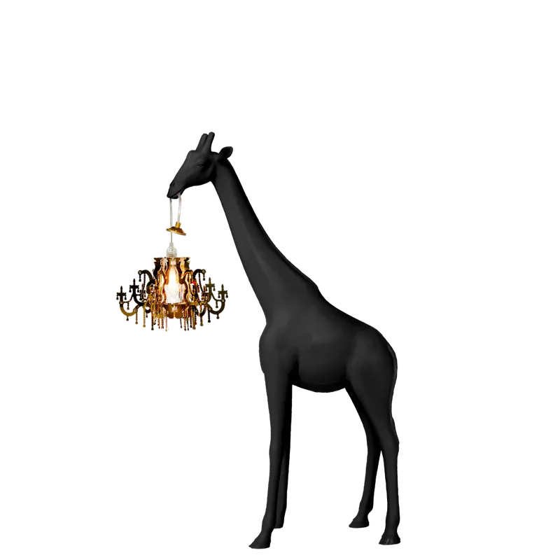 Qeeboo Lampada da Tavolo Giraffa Innamorata XS Nero 100 cm Ultima Occasione