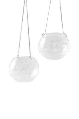 A Buon Prezzo Hervit Set 2 Sfere Portatealite in Vetro D10 cm