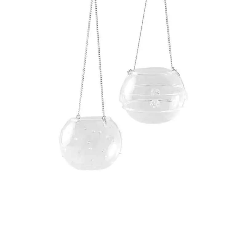 A Buon Prezzo Hervit Set 2 Sfere Portatealite in Vetro D10 cm