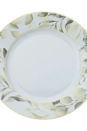 Hervit Set 2 Piatti Piani in Porcellana D27 cm Verde Offerta Lampo