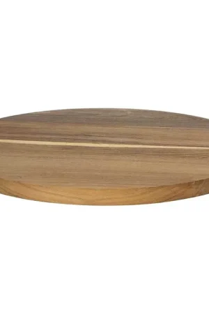 Subito Disponibile Andrea Fontebasso Tagliere Rotondo Girevole in Legno Marrone D40 cm