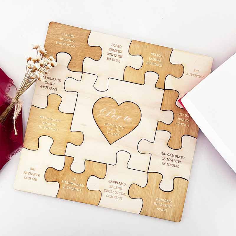 A Buon Prezzo Gift Box Puzzle Le Ragioni Per Cui Ti Amo 20x20 cm
