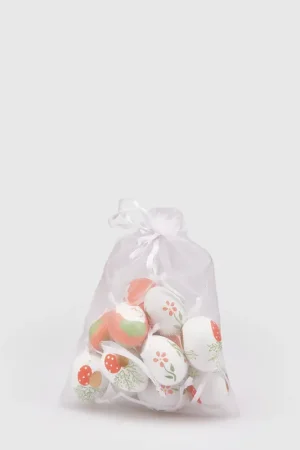 Vendita Finale EDG Enzo De Gasperi Decorazione Uovo Chioccia Set 12 Pezzi H4 cm Salmone