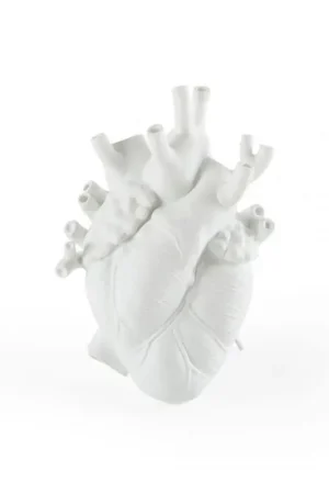 Super Prezzo Seletti Vaso cuore Love in Bloom in Porcellana Bianca H25 cm