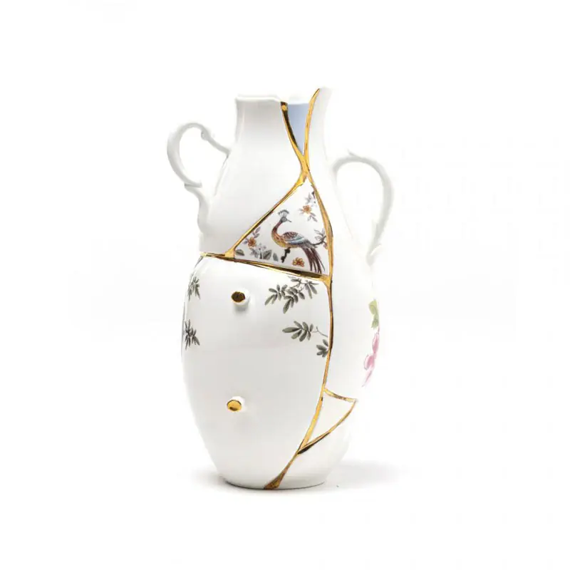 Consegna Rapida Seletti Vaso Kintsugi in Porcellana H32 cm