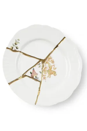 Affare Seletti Piatto da Dessert Kintsugi in Porcellana D21 cm