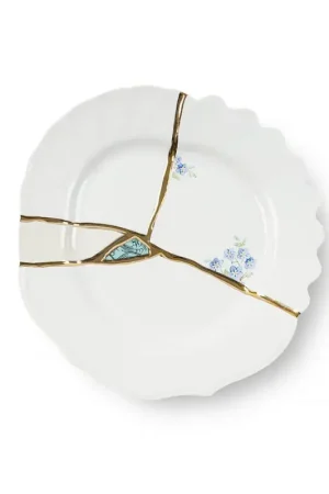 Quantità Limitata Seletti Piatto da Dessert Kintsugi in Porcellana D21 cm
