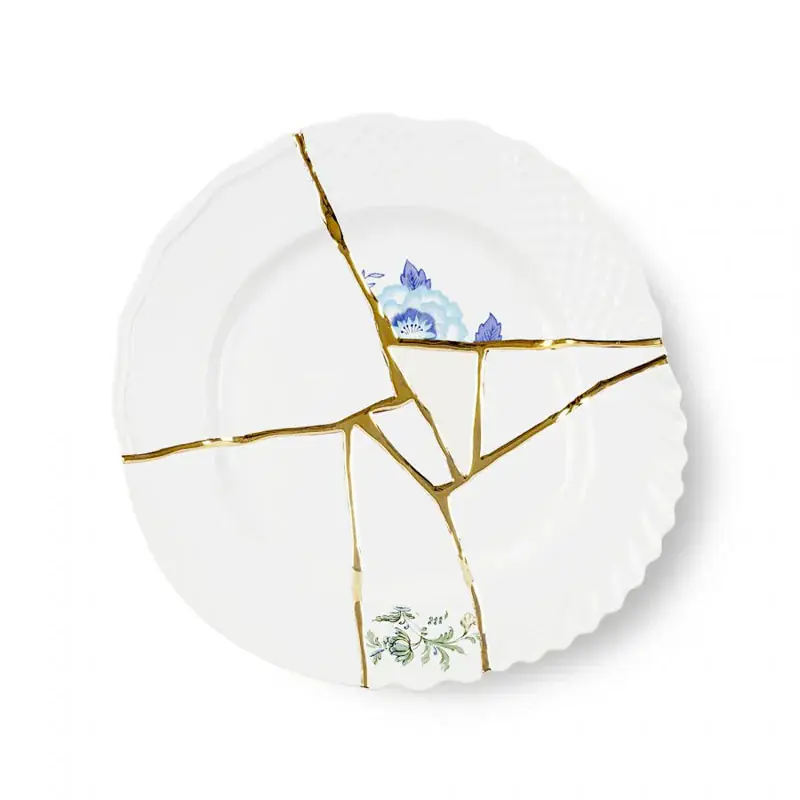 Prezzo Conveniente Seletti Piatto Piano Kintsugi in Porcellana D27,5 cm