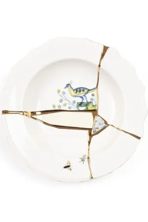Più Venduto Seletti Piatto Fondo Kintsugi in Porcellana D22 cm