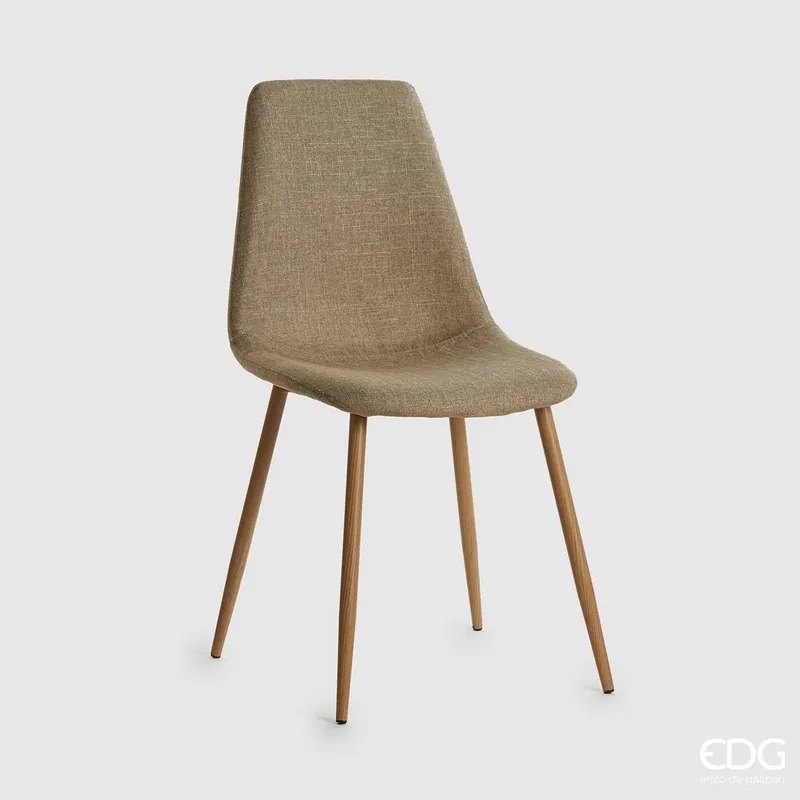 Bestseller EDG Enzo de Gasperi sedia in Tessuto color Nocciola
