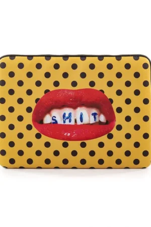 Quantità Limitata Seletti Custodia Laptop Shit 34,5x25x2 cm Giallo