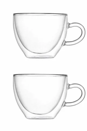 Brandani Set 2 Tazze Cappuccino Double Wall 320 ml Bestseller