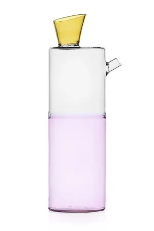 Ichendorf Milano Bottiglia Travasi Ambra Clear Rosa H 30cm Spedizione Espresso